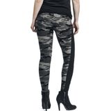 Urban Classics - Camo Stripe Legging - Zwart/Grijs