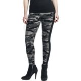 Urban Classics - Camo Stripe Legging - Zwart/Grijs