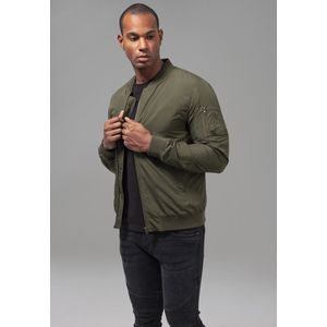 Urban Classics - Light Bomber Jas - Donkergroen - 100% Polyester