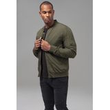 Urban Classics - Light Jacket - Bomberjack - Olijfgroen - 100% Polyester, Waterafstotend