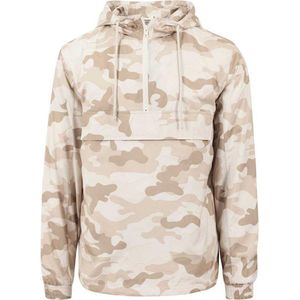 Urban Classics - Herenjas - Sandcamo - Windbreaker - Camouflage - Overgangsjas met Capuchon