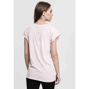 Urban Classics - Extended shoulder Dames T-shirt - Roze