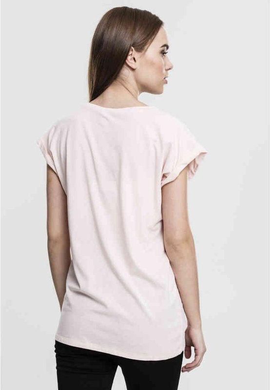 Urban Classics - Extended shoulder Dames T-shirt - Roze