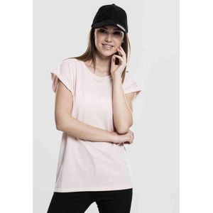Urban Classics - Extended shoulder Dames T-shirt - Roze