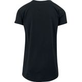Urban Classics - Long Shaped Turnup Heren T-shirt - Zwart