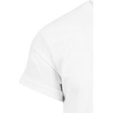 Urban Classics - Long Shaped Turnup Heren T-shirt - Wit