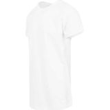 Urban Classics - Long Shaped Turnup Heren T-shirt - Wit