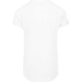 Urban Classics - Long Shaped Turnup Heren T-shirt - Wit