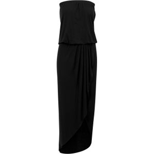 Urban Classics Dames viscose bandeau jurk, zwart.