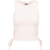 Haltertop - Effen - Jersey - Mouwloos - Slanke Pasvorm