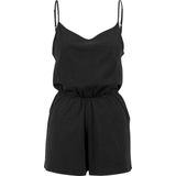 Urban Classics - Ladies Short Spaghetti Jumpsuit - Zwart - Jumpsuit