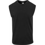 Urban Classics Open Edge Sleeveless Mouwloos shirt Zwart
