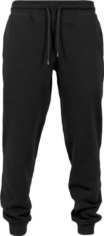 Urban Classics - Basic - Trainingsbroek - Zwart - Stretchkatoenmix met Elastische Tailleband