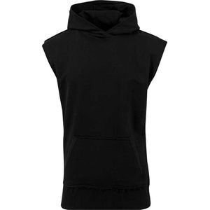 Urban Classics - Open Edge Sleeveless Hoodie/trui - Zwart