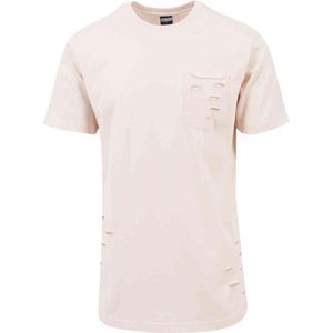 Urban Classics - Ripped Pocket Heren T-shirt - Roze
