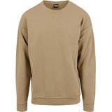 Urban Classics Oversized Open Edge Crew Sweater voor heren (1 stuk), Heet zand