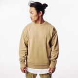 Urban Classics - Oversized Open Edge Crew - Sweater - Heet zand - 1 stuk