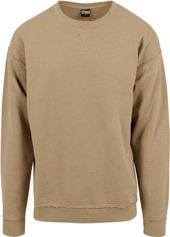 Urban Classics - Oversized Open Edge Crew - Sweater - Heet zand - 1 stuk