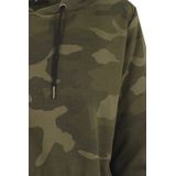 Urban Classics - Camo Cropped Hoodie/trui - Groen