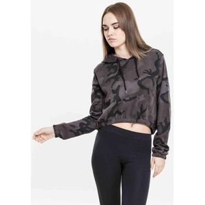 Urban Classics - Korte Hoodie - Roze - Katoen/Polyester - Camouflage