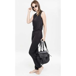 Urban Classics - Tech Ladies Long Mesh Jumpsuit - Zwart - Viskose/Elasthan