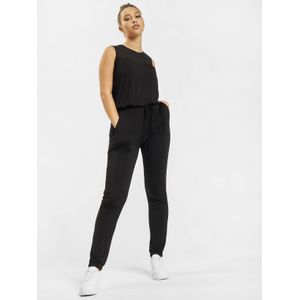 Urban Classics - Tech Ladies Long Mesh Jumpsuit - Zwart - Viskose/Elasthan