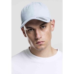 Yupoong Flexfit Low Profile Cotton Twill Unisex 6 Panel Baseball Cap met messing sluiting, Blauw