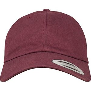 Flexfit - Peached Cotton Twill Dad Cap maroon one size Verstelbare pet - Rood