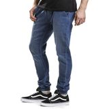 Urban Classics Knitted Denim Joggpants Trainingsbroeken blauw