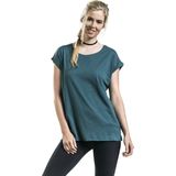 Urban Classics - Extended shoulder Dames T-shirt - Blauw