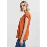 Urban Classics - Extended shoulder Dames T-shirt - Oranje
