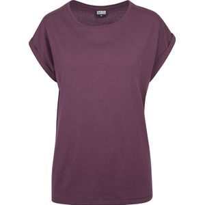 Urban Classics - Extended shoulder Dames T-shirt - Paars Rood