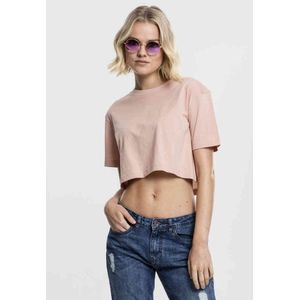 Urban Classics Female Shirt Ladies Short Oversized Tee Light Rose