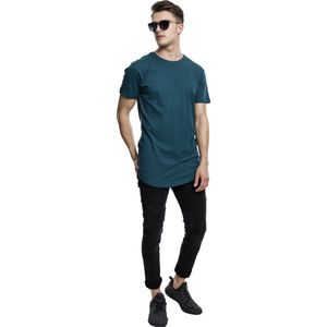 Urban Classics - Shaped Long Heren T-shirt - Blauw