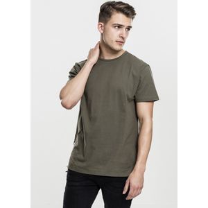 Urban Classics Heren Tshirt- Lace Up Long Groen