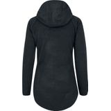 Urban Classics Ladies Polar Fleece Zip Hoodie Vest met capuchon zwart