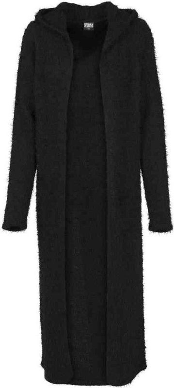 URBAN CLASSICS Strickjacke "Urban Classics Damen Ladies Hooded Feather Cardigan"