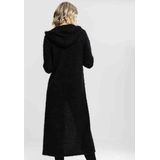 Urban Classics Ladies Hooded Feather Cardigan Cardigan zwart