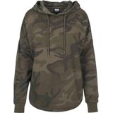 Urban Classics - Oversized Camo Hoody - Groen - Katoen - Loose Fit