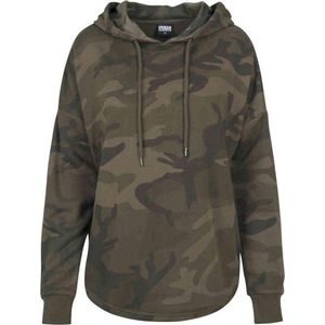 Urban Classics - Oversized Camo Hoody - Groen - Katoen - Loose Fit