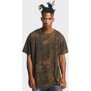 Urban Classics - Camo OVersized Heren T-shirt - Groen