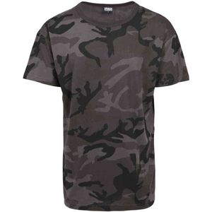 Urban Classics - Camo OVersized Heren T-shirt - Zwart Zwart