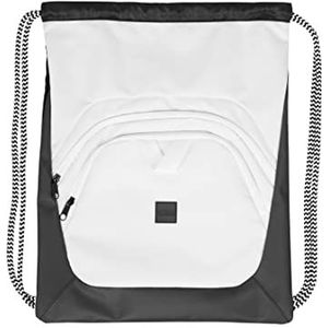 Urban Classics Ball Gym Bag Gymtas, 45 cm, zwart/wit/wit, 45 cm, gymtas