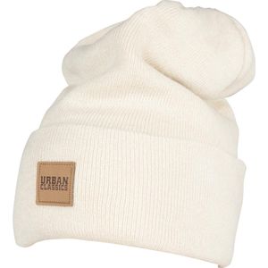 Urban Classics Leatherpatch Beanie - Sand