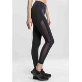 Urban Classics - Tech Mesh Stripe Sportlegging - Zwart