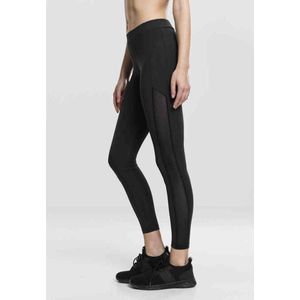 Urban Classics - Tech Mesh Stripe Sportlegging - Zwart