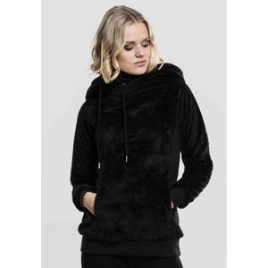 Urban Classics - Hoodie - Zwart - Pluche - Lange Mouwen