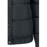 Urban Classics - Gewatteerde Damesjas - Zwart - Met Capuchon, Winddicht, Twee Zijzakken