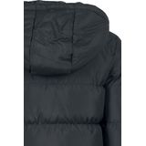 Urban Classics - Gewatteerde Damesjas - Zwart - Met Capuchon, Winddicht, Twee Zijzakken