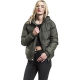 Urban Classics - Hooded Jas - Dames - Groen - 100% Polyester